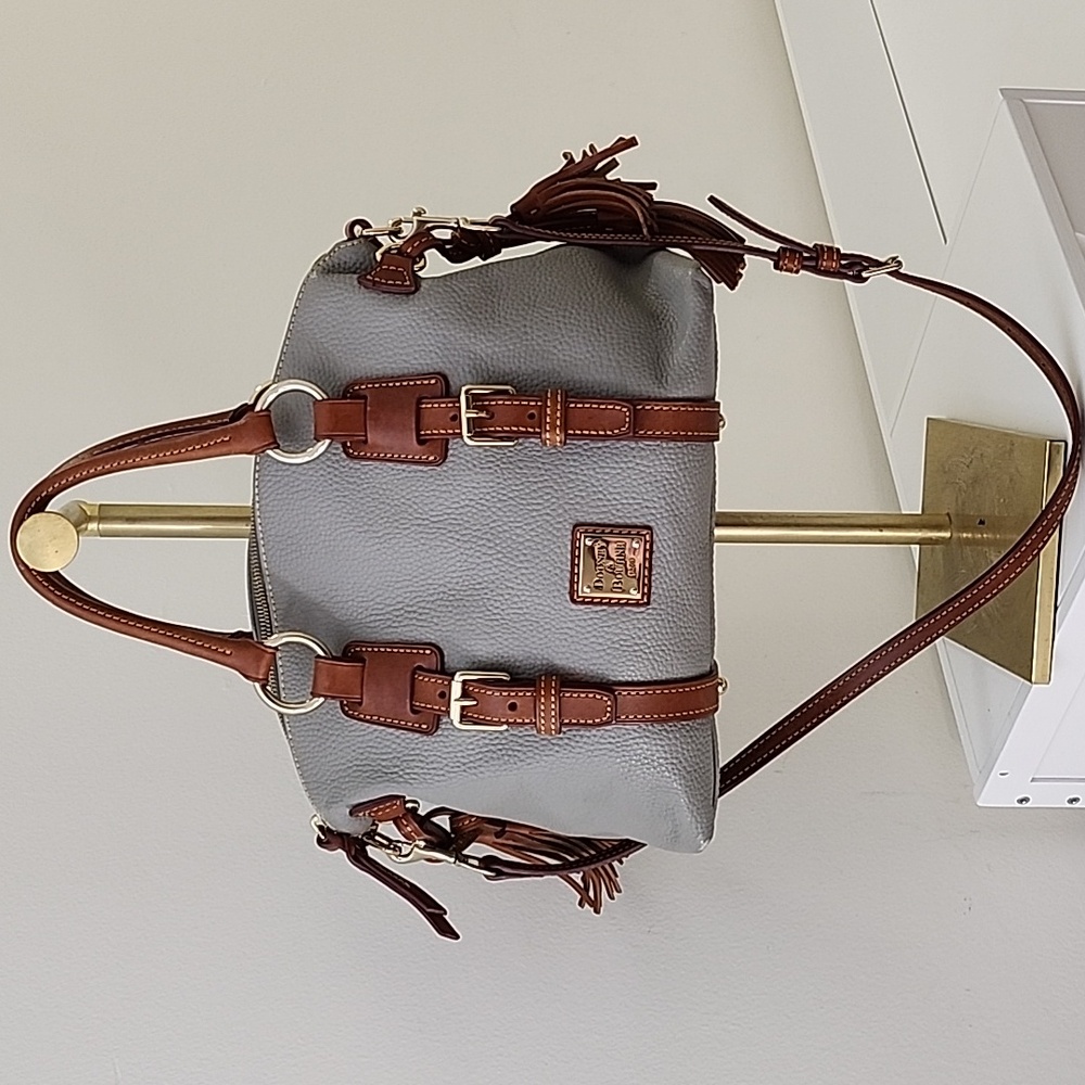 Dooney & Bourke Pebble Grain Bristol Satchel Color Gray